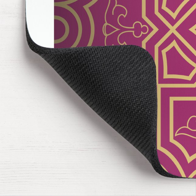 Mousepad Design Simétrica Luxuosa com Motifs Floral. (Canto)