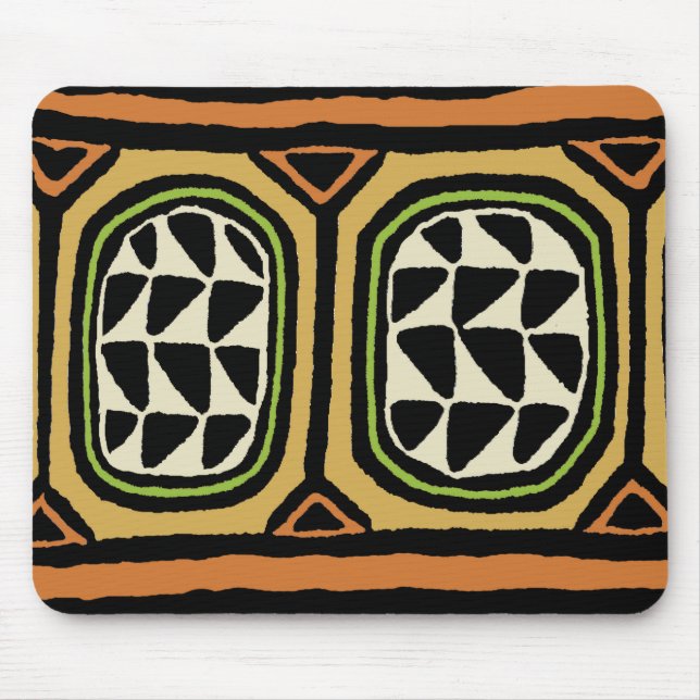 Mousepad Design têxtil do Kuba Africano (Frente)