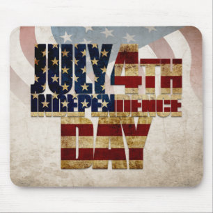 Mousepad Design Vintage do Dia da Independência de 4 de Jul
