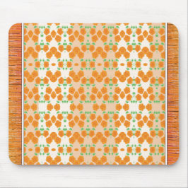 Mousepad Designer Flor do Estilo de Tapete Laranja