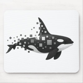 Mousepad Desintegração Digital Orca - Série Cyber Ocean