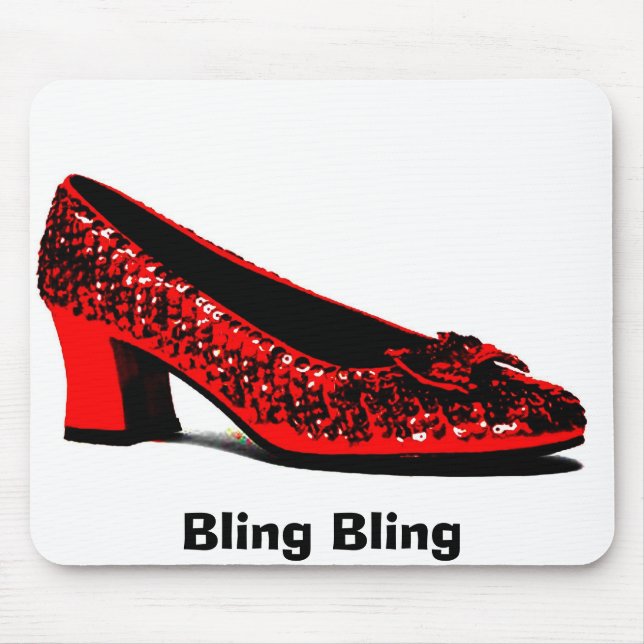 Mousepad deslizadores vermelhos, Bling Bling (Frente)