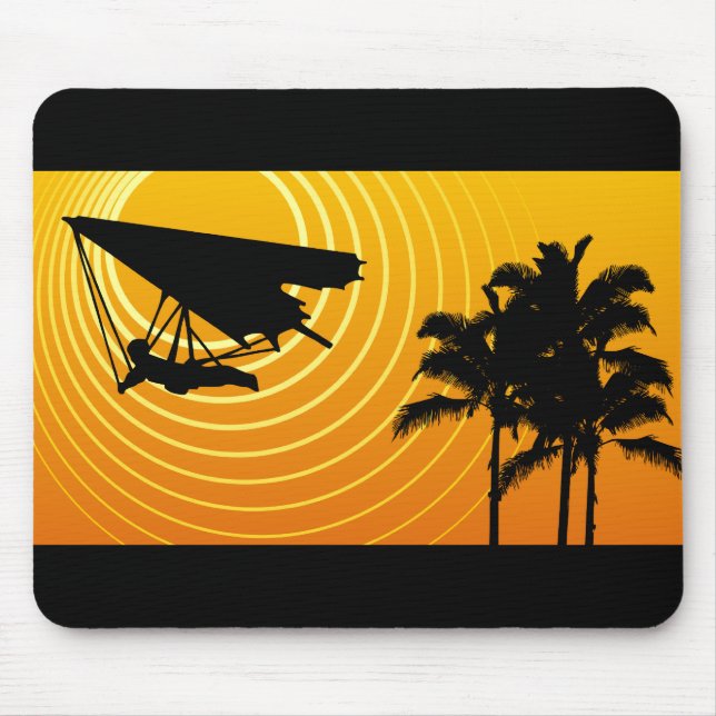 Mousepad deslizamento de cair da cena do sol (Frente)