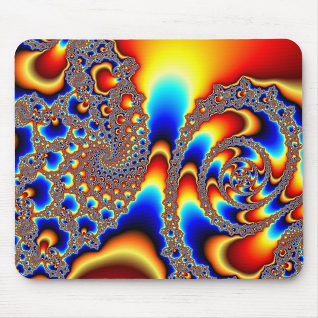 Mousepad Deslizando Através - Arte Fractal (Frente)