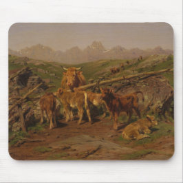 Mousepad Desmame dos vitelos (Fazenda de gado)