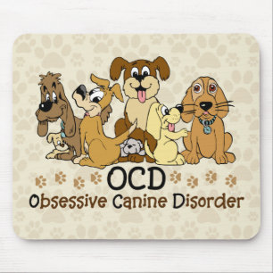 Mousepad Desordem canina obsessiva de OCD