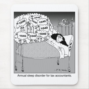 Mousepad Desordem de sono para contadores do imposto