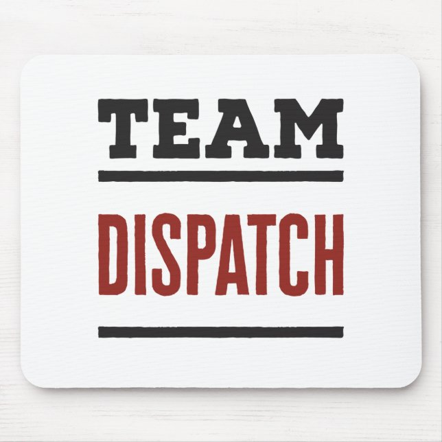 Mousepad Despacho de equipe 911 Dispatcher de emergência (Frente)