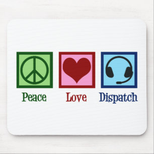 Mousepad Despacho do operador de despacho do Peace Love