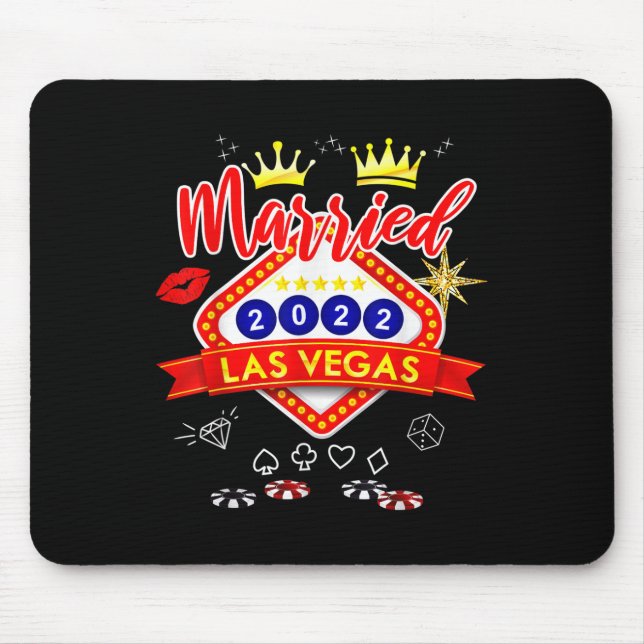 Mousepad Despedida de Solteiro em Vegas Casado em Vegas Noi (Frente)