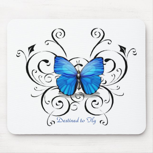 Mousepad Destinado para voar a coleção da borboleta do (Frente)