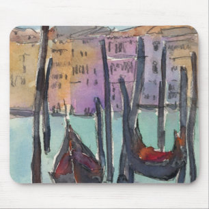 Mousepad Destinos Duas Gondolas em Veneza Sketch