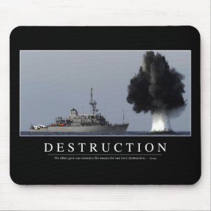Mousepad Destruição: Citações inspiradas 1