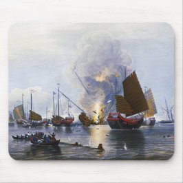 Mousepad Destruindo Juncos de Guerra Chineses 1843