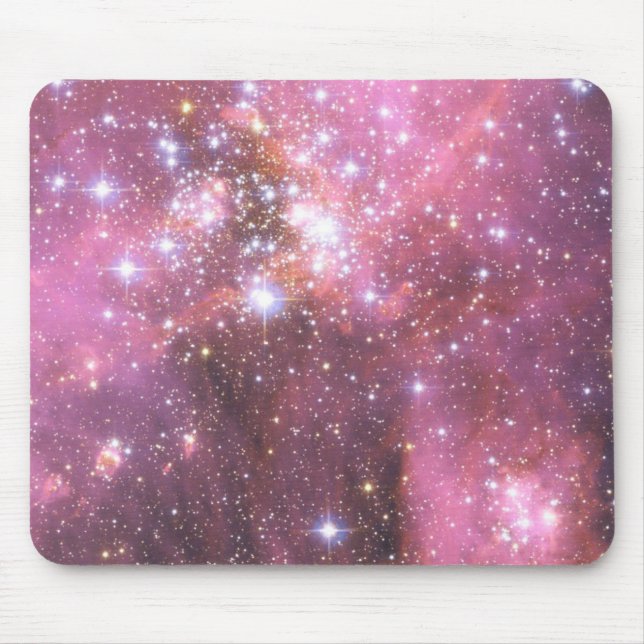 Mousepad Detalhe da NGC 346 em rosa (Frente)