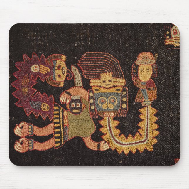 Mousepad Detalhe de pano do enterro, tribo de Paracas (Frente)