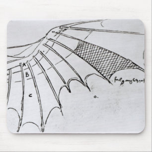 Mousepad Detalhe de uma asa mecânica