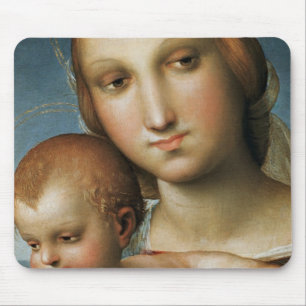 Mousepad Detalhe de <Virgin and Child> Atribuído a Rapha