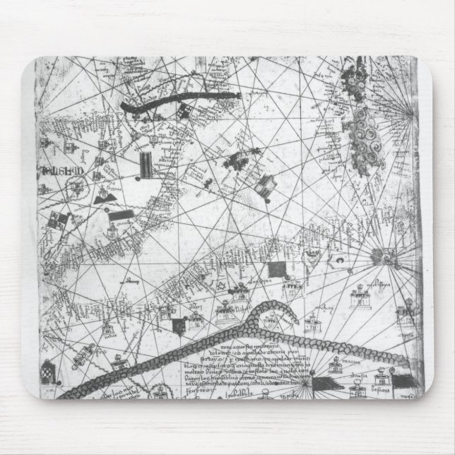 Mousepad Detalhe do atlas Catalan, 1375 (Frente)