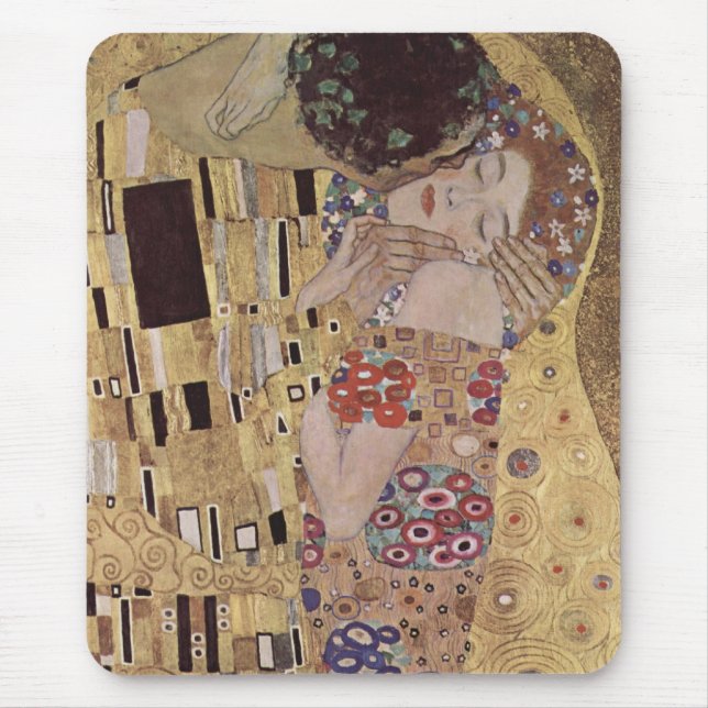 Mousepad Detalhe do Beijo - Gustav Klimt (Frente)