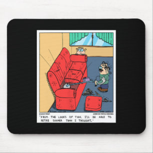 Mousepad Detector De Metal O Sofá Engraçado Prospecção De N