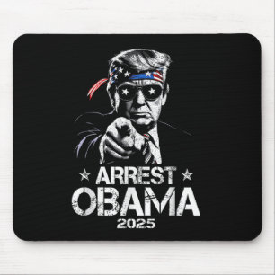 Mousepad Detenção Obama 2025 Design De Bandeira Para Homens