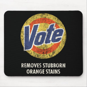 Mousepad Detergente para lavar voto anti-trump engraçado vi