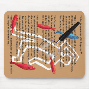 Mousepad Detetive Mistério Escritor