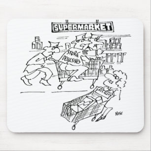 Mousepad Detetives de armazenamento em um supermercado