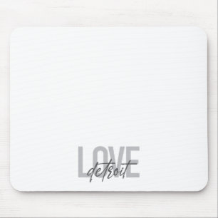 Mousepad Detroit de amor moderno, simples, legal, design ur