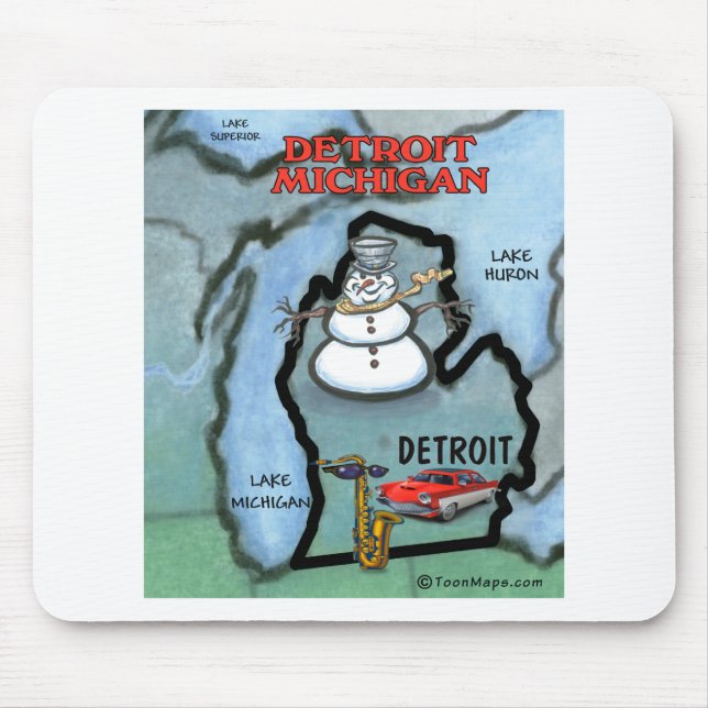 Mousepad Detroit Michigan (Frente)