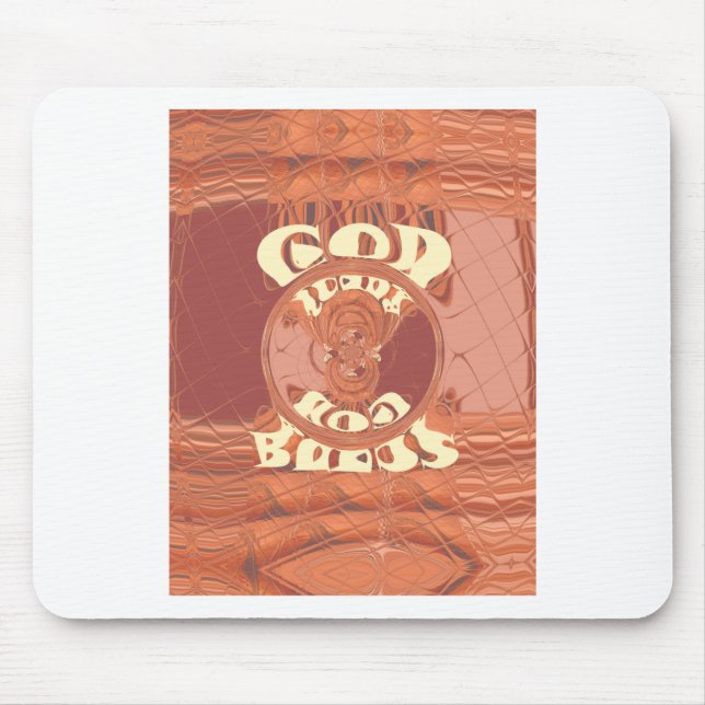 Mousepad Deus abençoe Engraçado Você Ouro kenya Hakuna Mata (Frente)