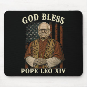 Mousepad Deus abençoe Leo Xiv Habemus Papam Chur Católico