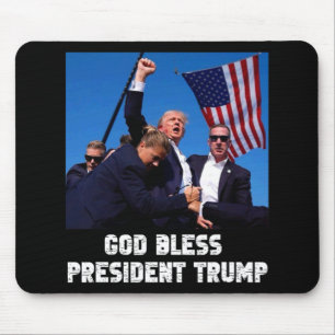 Mousepad Deus abençoe Presidente Trump Para Ventilador De S