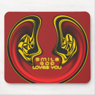 Mousepad Deus ama seu produto personalizado inspiracional
