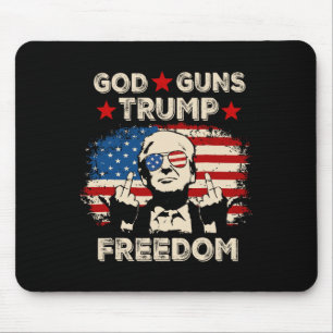 Mousepad Deus Armas Trump Liberdade Republicano Conservador