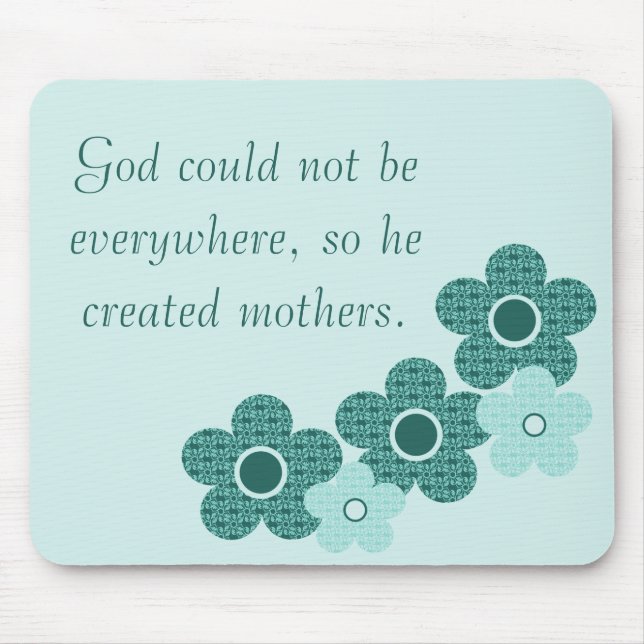 Mousepad Deus Criou as mães patenteadas de barbeiro (Frente)