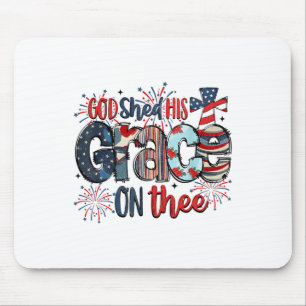 Mousepad Deus Deu Sua Graça No Dia 4 De Julho, Groovy Patr