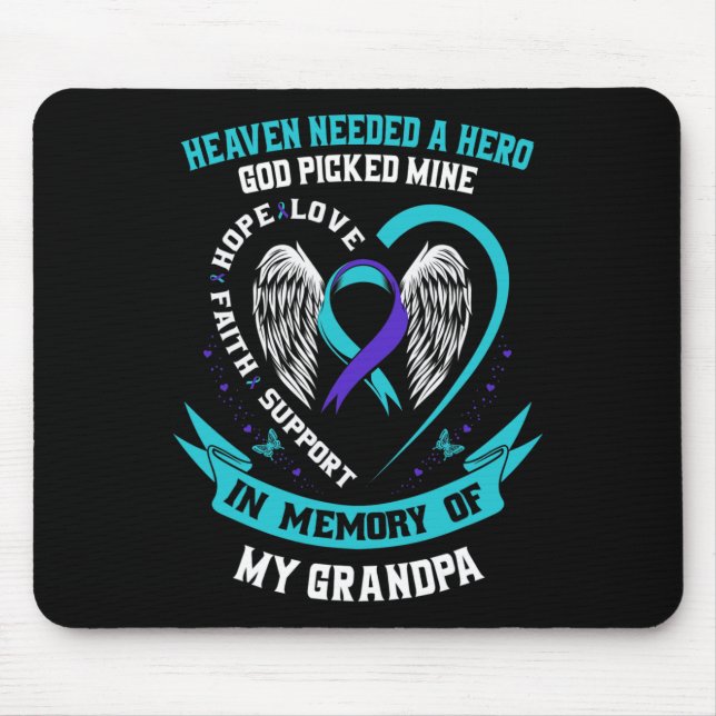 Mousepad Deus do céu precisava de um herói... que me suicid (Frente)