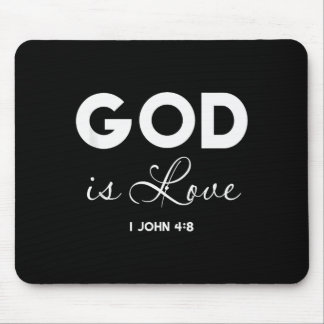 Mousepad Deus É Amor 1 João 4_8 Versículo Bíblico Roteiro C