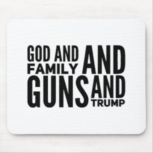 Mousepad Deus E Família E Armas E Bomba Para Patrimônio