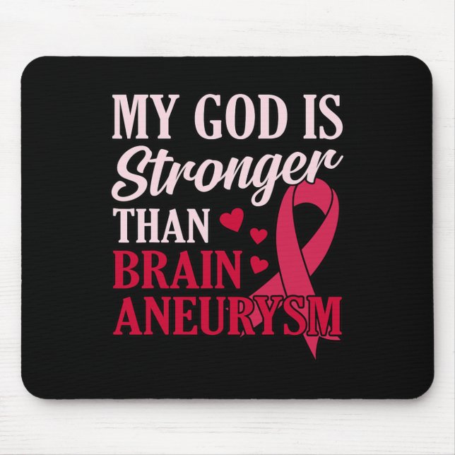 Mousepad Deus É Mais Forte Que O Aneurismo Cerebral Mont (Frente)