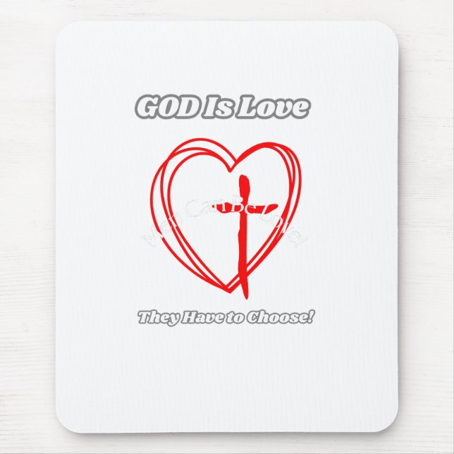 Mousepad "Deus é o amor." (Frente)