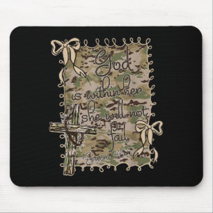 Mousepad Deus Está Dentro Dela Ela Não Falhará Bíblia Crist