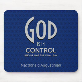 Mousepad DEUS Personalizado Cristão está no Azul de Control