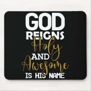 Mousepad Deus reina santo e maravilhoso é nome páscoa