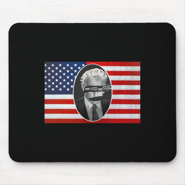 Mousepad Deus Salve A Rainha Anti Trump (Frente)