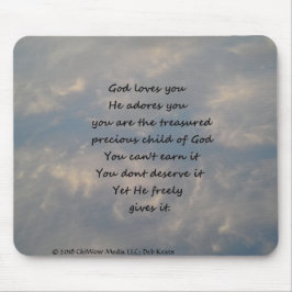 Mousepad Deus te ama