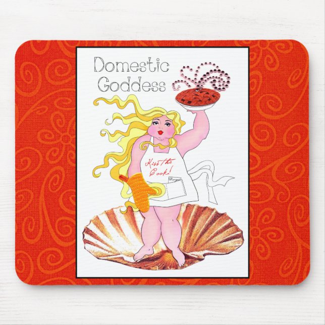 Mousepad "Deusa Doméstica" - Beije o Cook! (Frente)