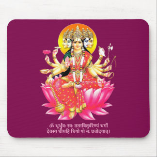 Mousepad Deusa Gayatri Devi Hindu Deity Gayatri Mantra